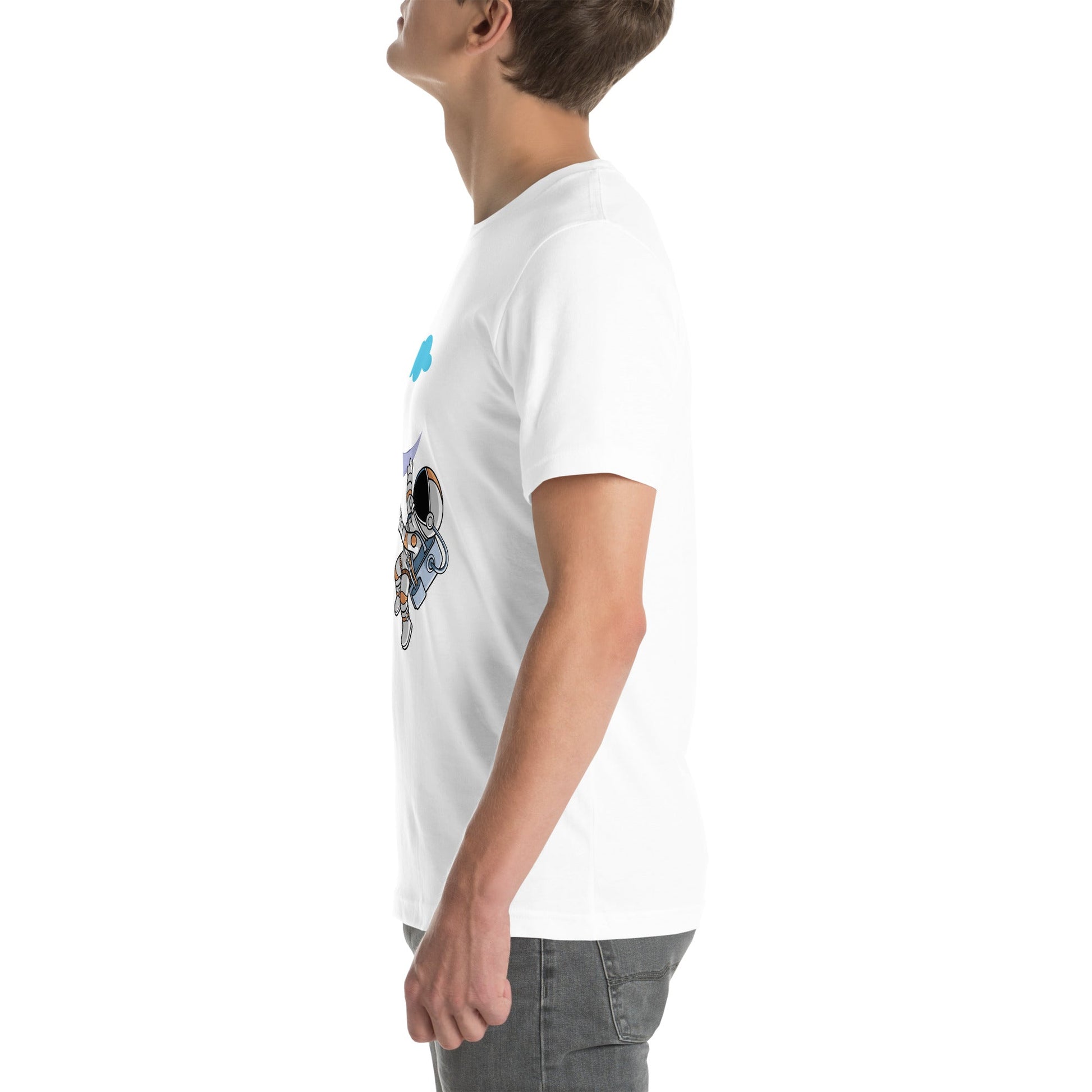 Full Moon Astronaut - Unisex t-shirt by DarkByteGear