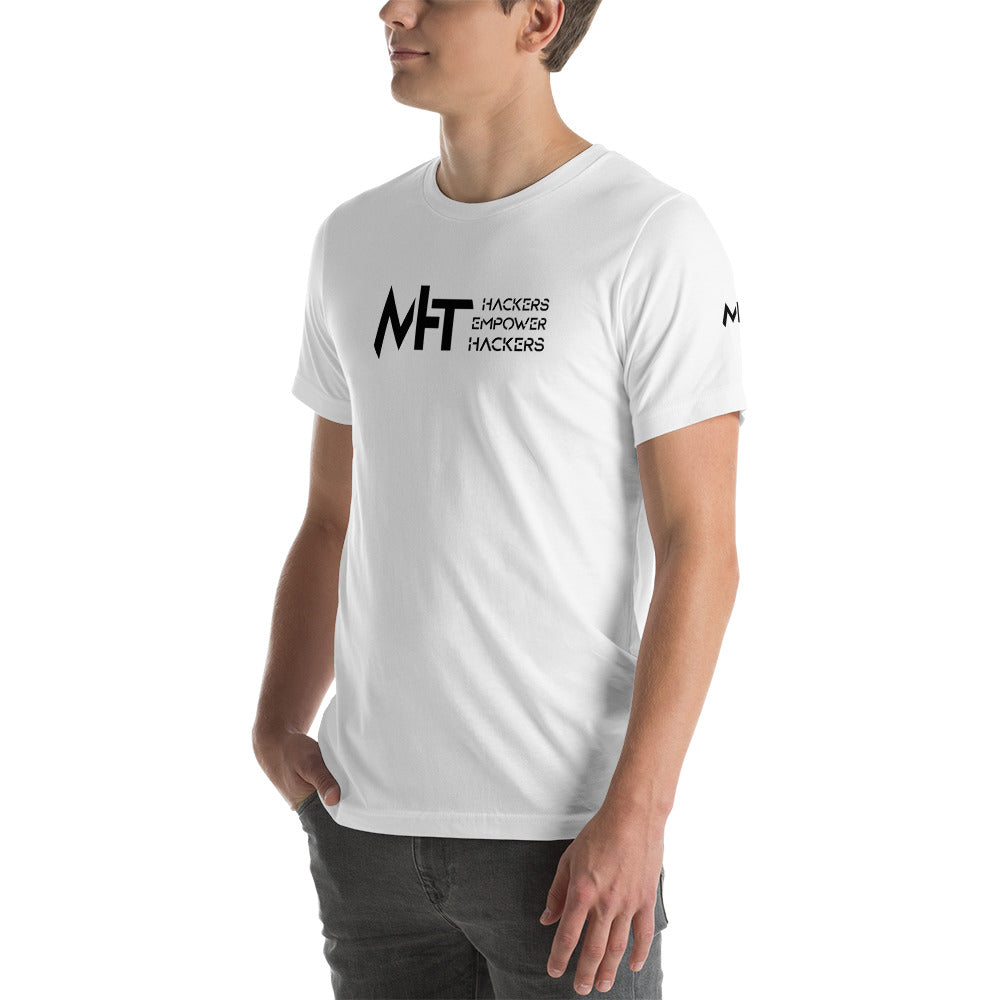 MHT - hackers empower hackers - Short-sleeve unisex t-shirt by DarkByteGear