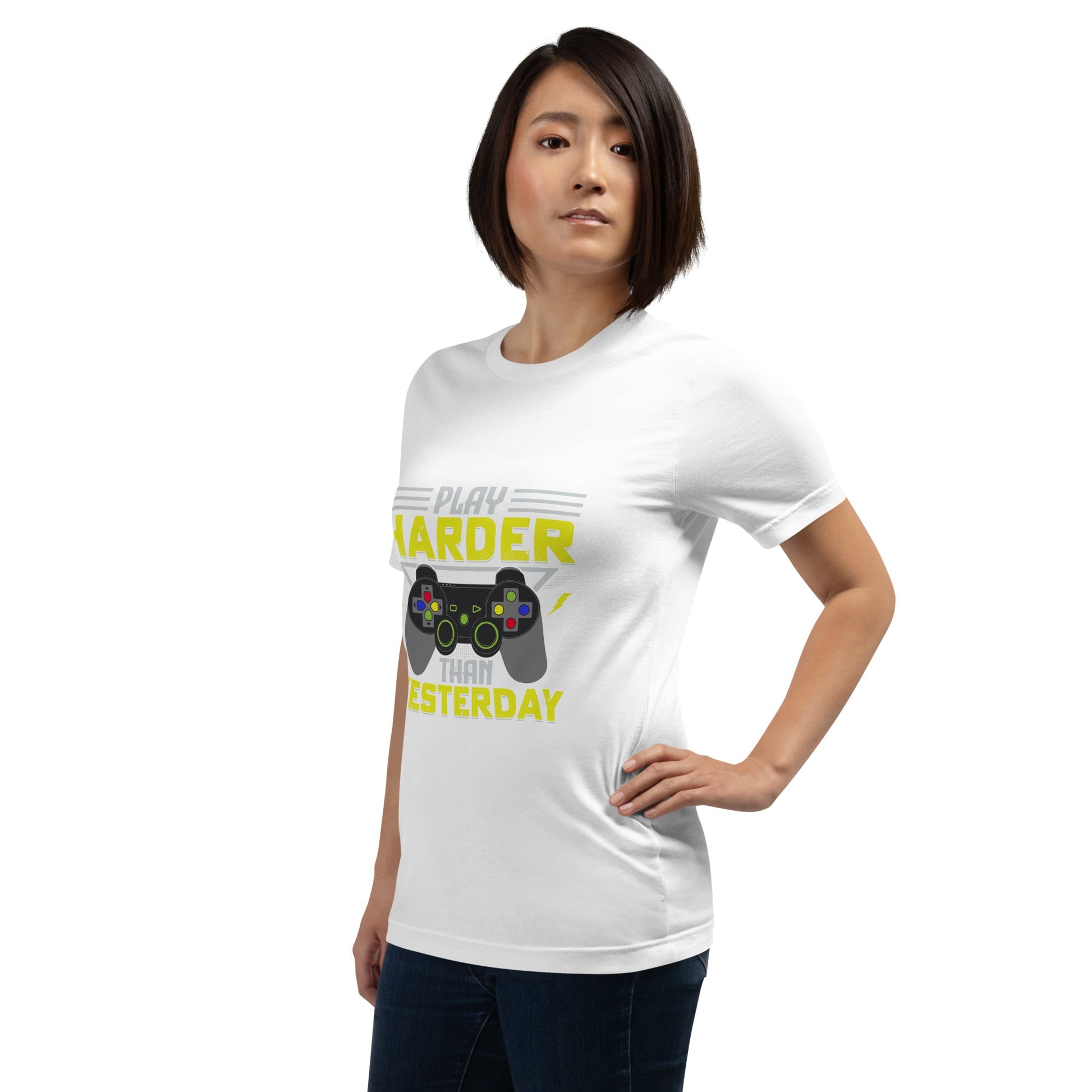 Play harder than Yesterday - Unisex t-shirt by DarkByteGear