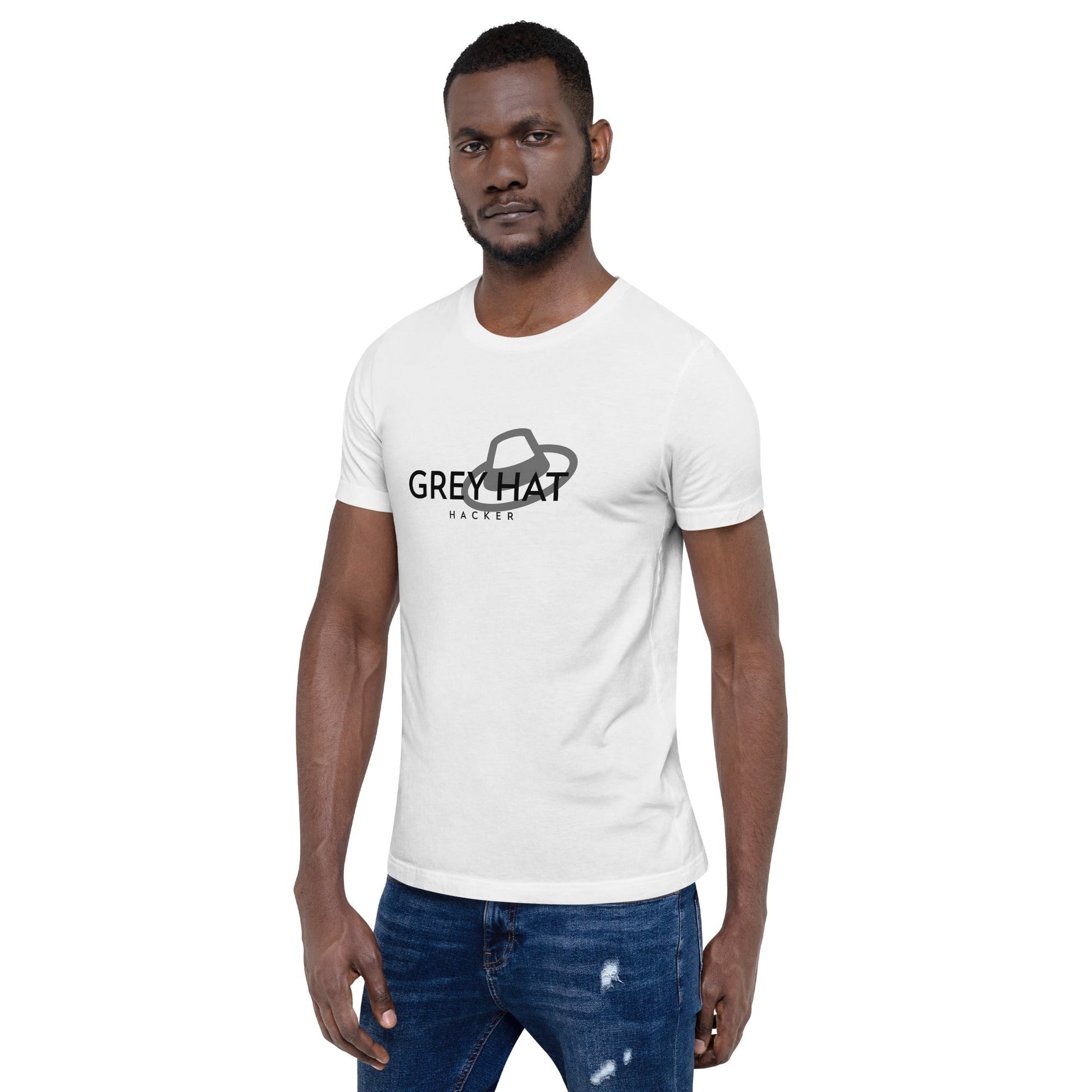 Grey Hat Hacker - Short-Sleeve Unisex T-Shirt by DarkByteGear