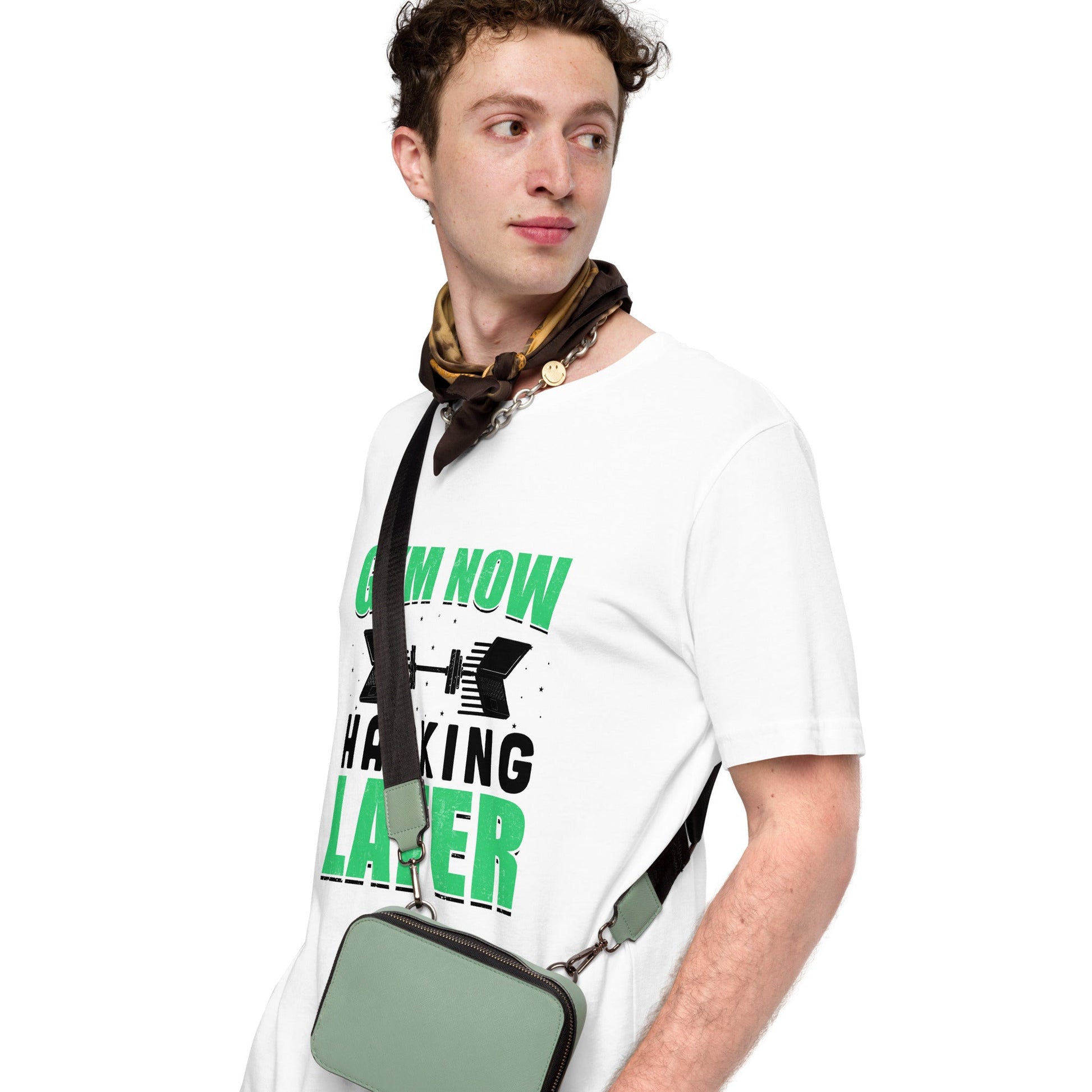 Gym now, hacking later - Unisex t-shirt by DarkByteGear