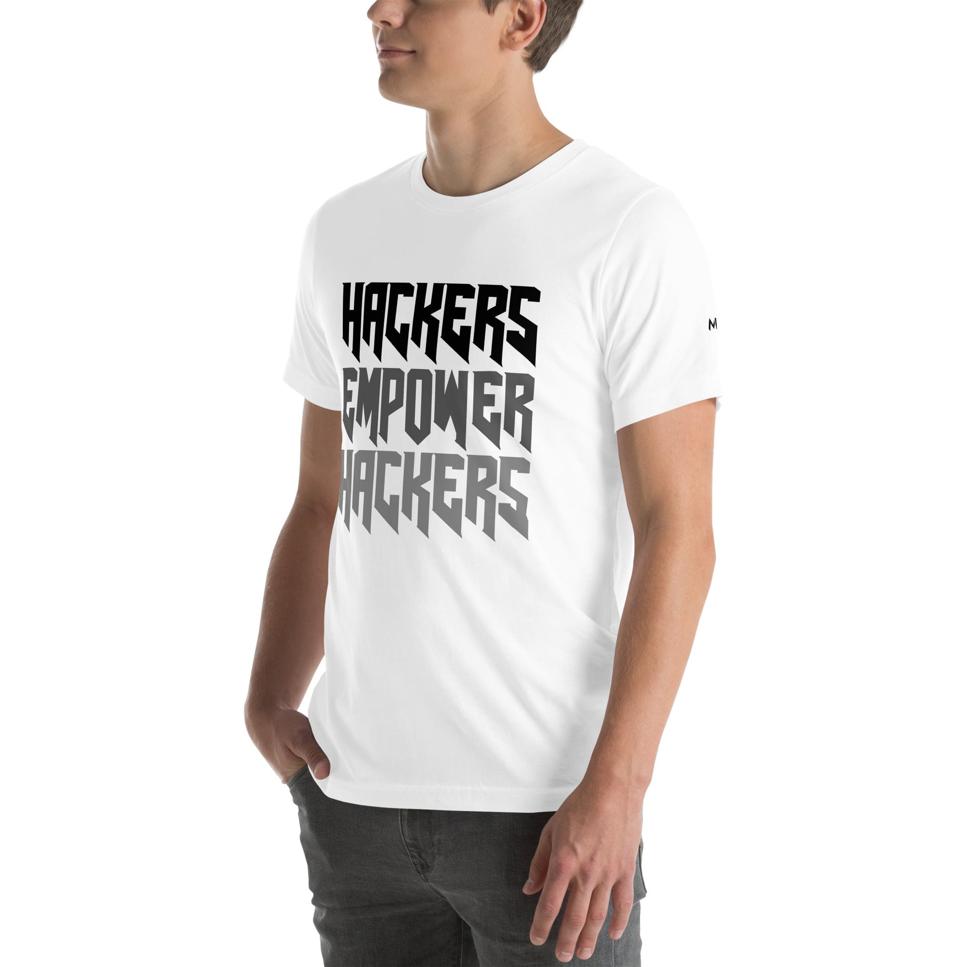 Hackers Empower Hackers V4 - Unisex t-shirt by DarkByteGear
