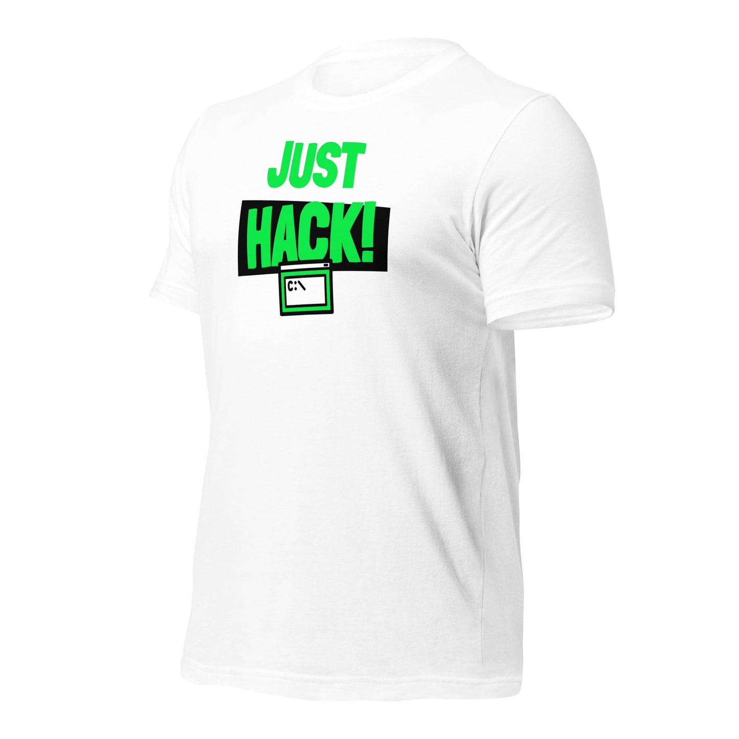 Just Hack (Green text) - Unisex t-shirt by DarkByteGear