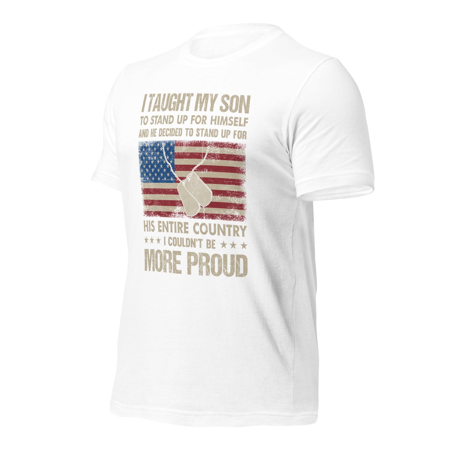 I Taught my son to Stand up for himself - Unisex t-shirt by DarkByteGear