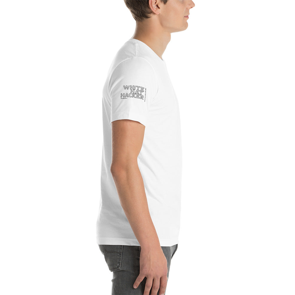 White Hat Hacker - Short-Sleeve Unisex T-Shirt (all sides print) by DarkByteGear