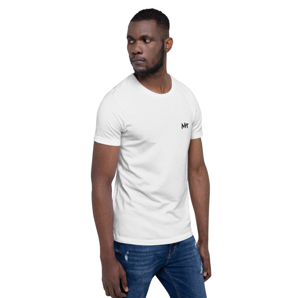 Hack this - Short-Sleeve Unisex T-Shirt (back print) by DarkByteGear