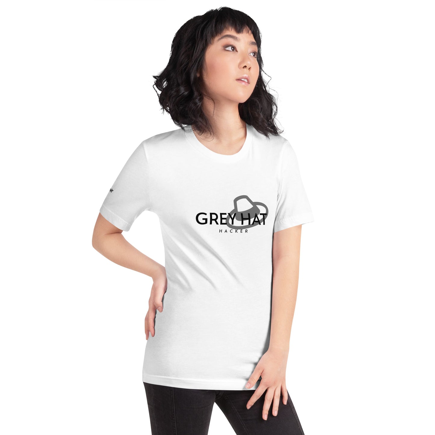 Grey Hat Hacker - Short-Sleeve Unisex T-Shirt by DarkByteGear