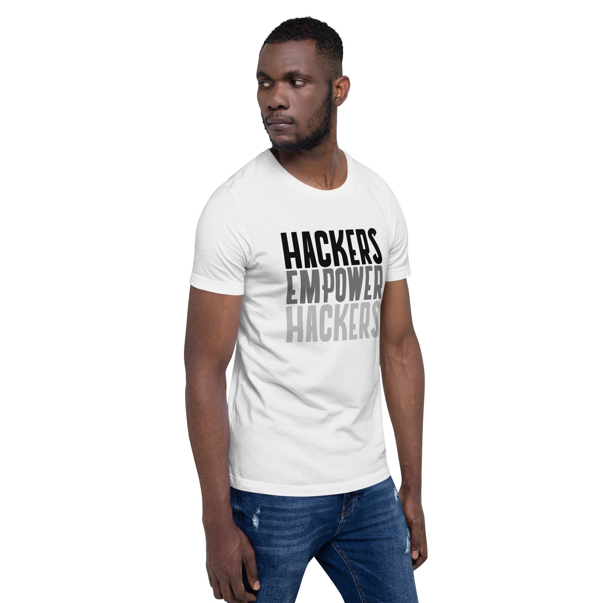 Hackers Empower Hackers - Unisex t-shirt by DarkByteGear