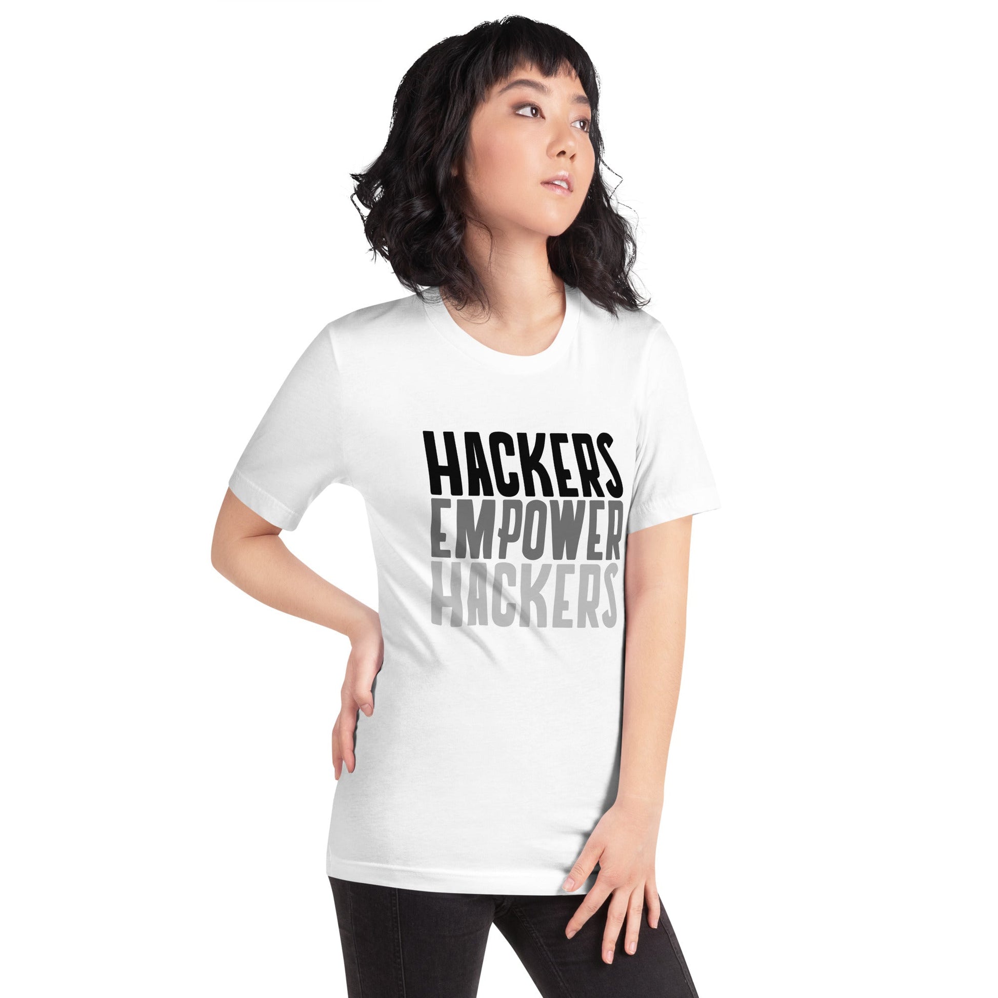 Hackers Empower Hackers - Unisex t-shirt by DarkByteGear