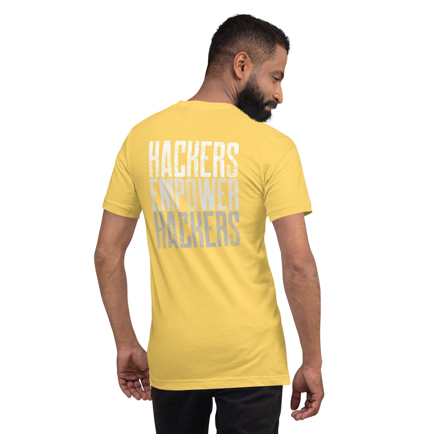Hackers Empower Hackers V1 - Unisex t-shirt ( Back Print ) by DarkByteGear