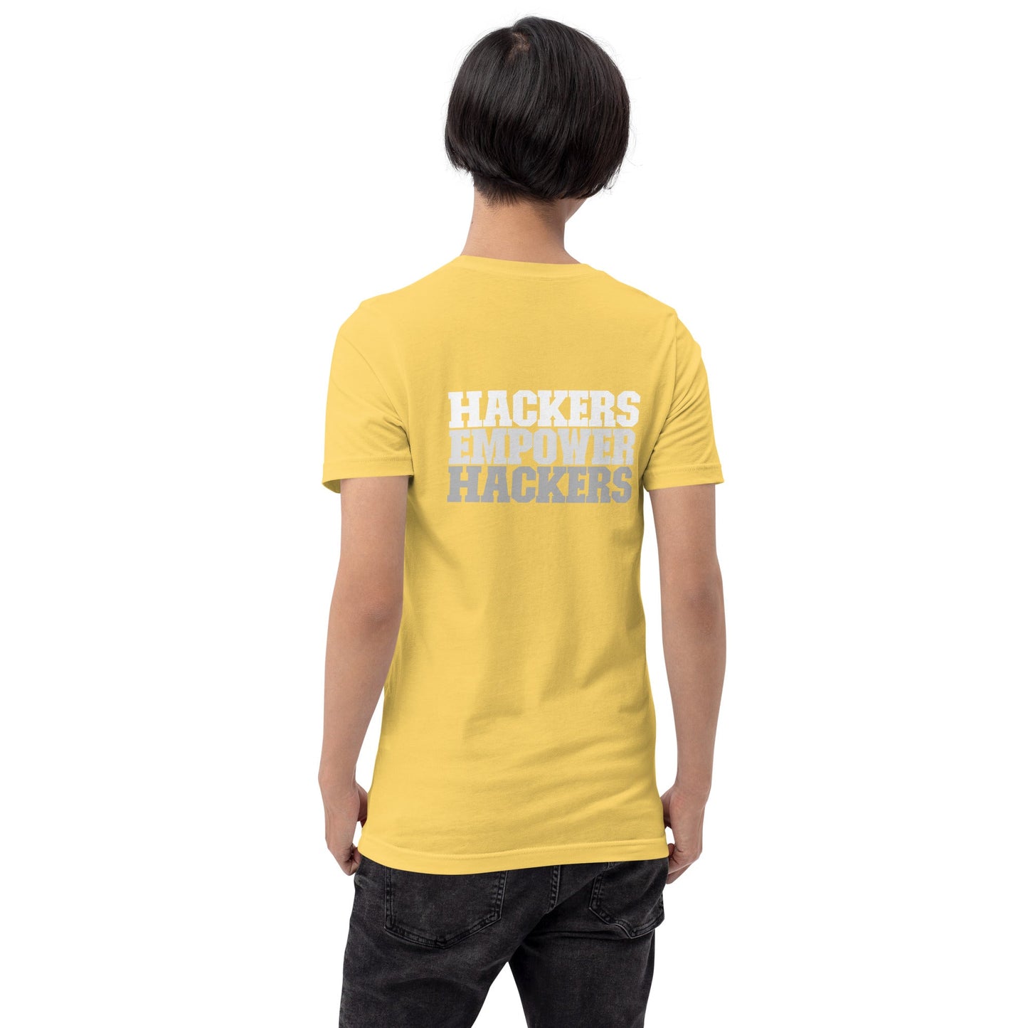 Hackers Empower Hackers V2 - Unisex t-shirt ( Back Print ) by DarkByteGear