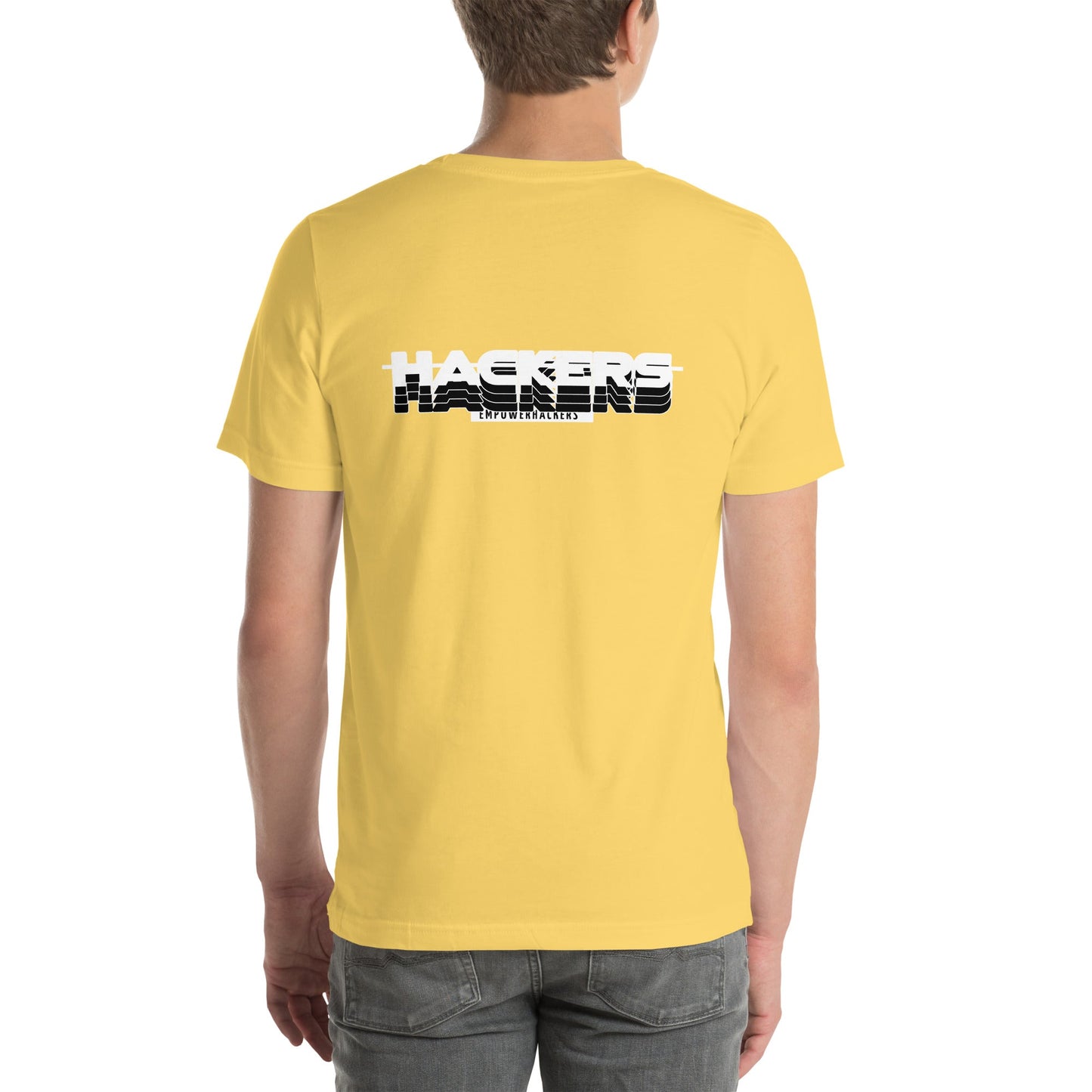 Hackers Empower Hackers V3 - Unisex t-shirt ( Back Print ) by DarkByteGear