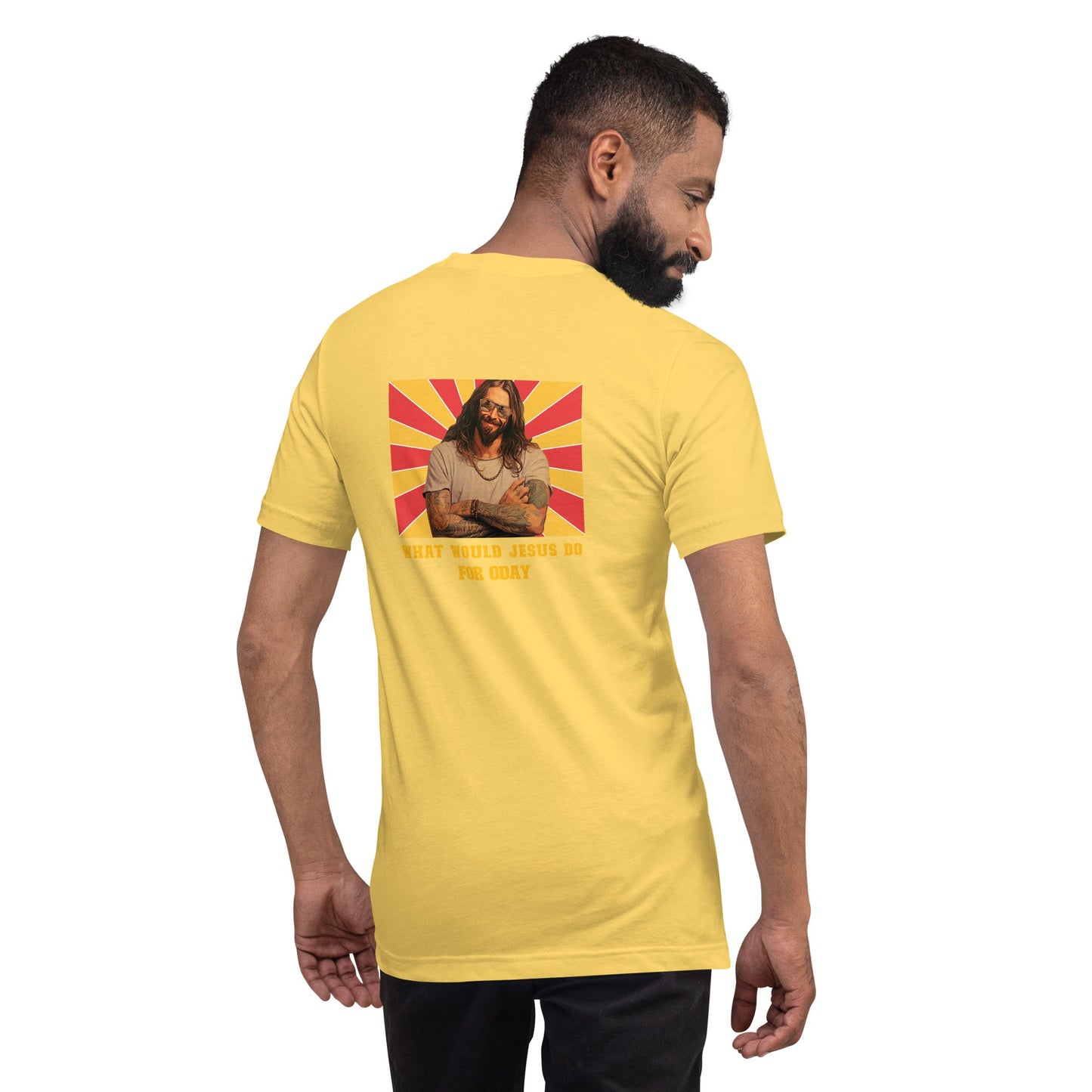 What would Jesus do for 0day v1 - Unisex t-shirt ( Back Print ) by DarkByteGear