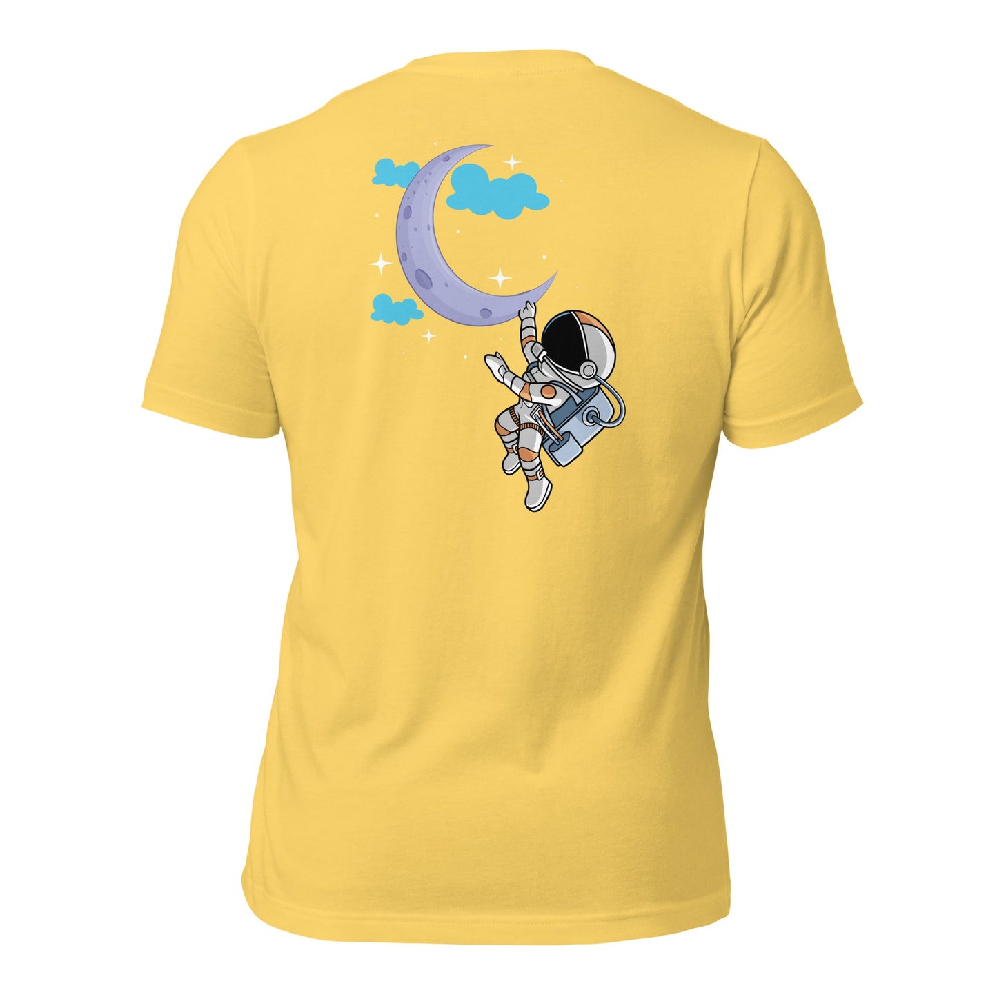 Full Moon Astronaut - Unisex t-shirt ( Back Print ) by DarkByteGear