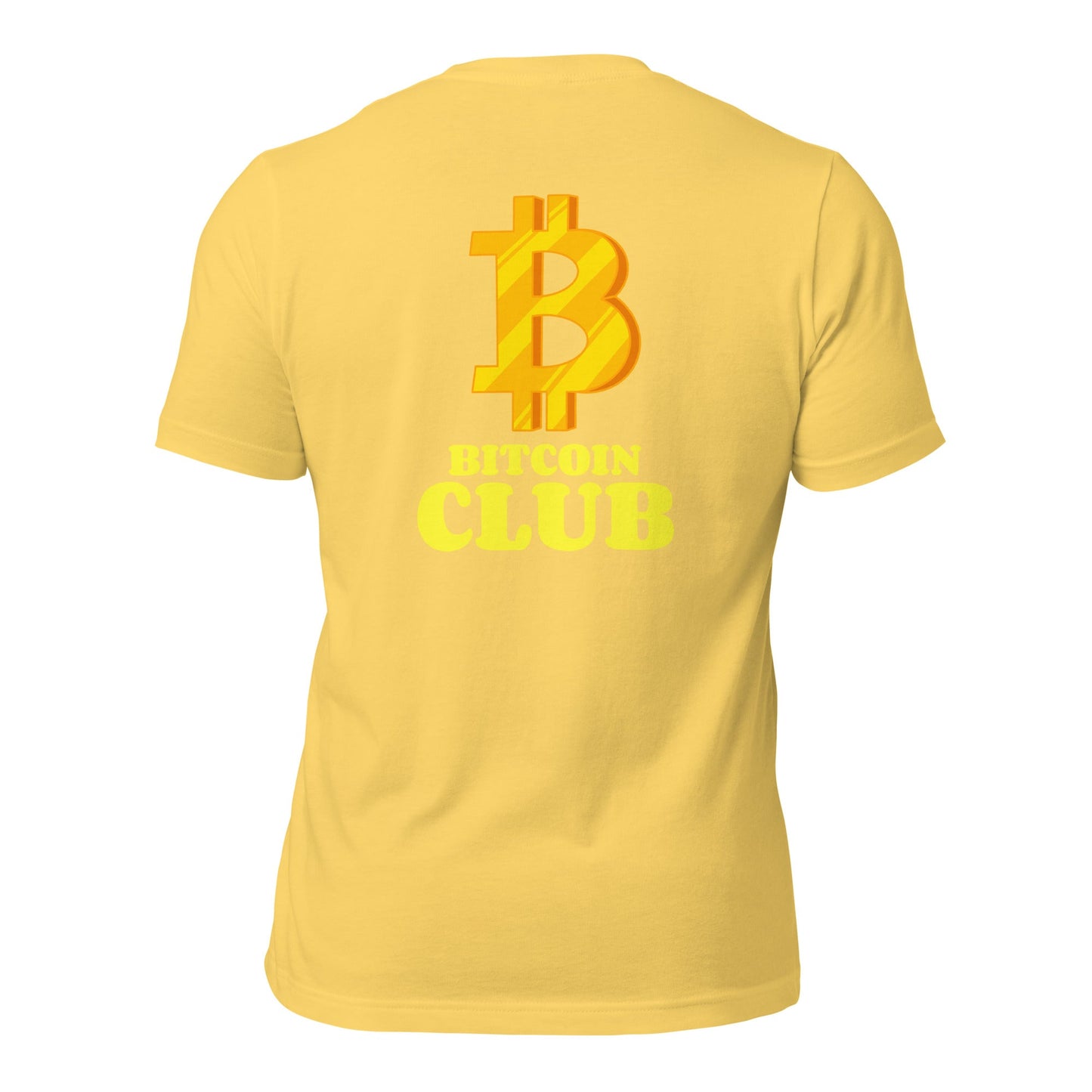 BITCOIN CLUB V5 - Unisex t-shirt ( Back Print ) by DarkByteGear