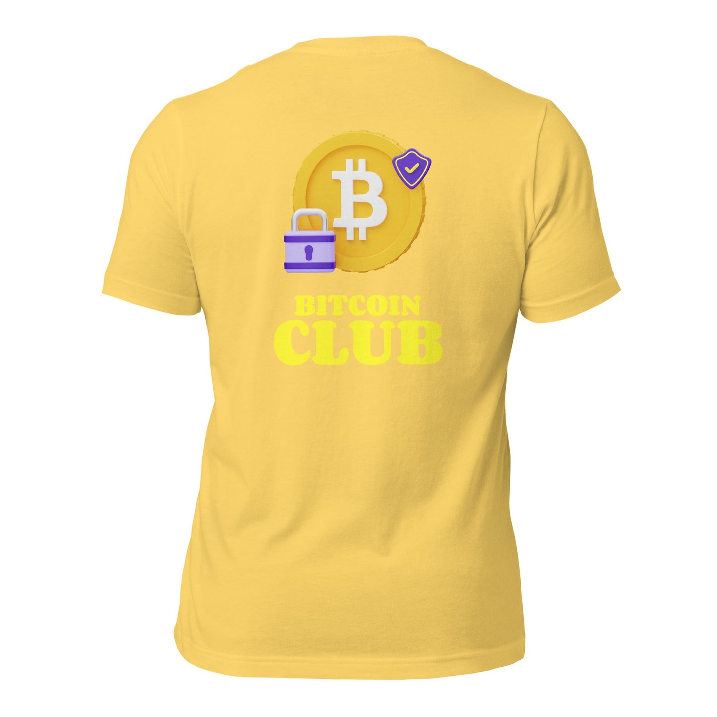 BITCOIN CLUB V7 - Unisex t-shirt ( Back Print ) by DarkByteGear