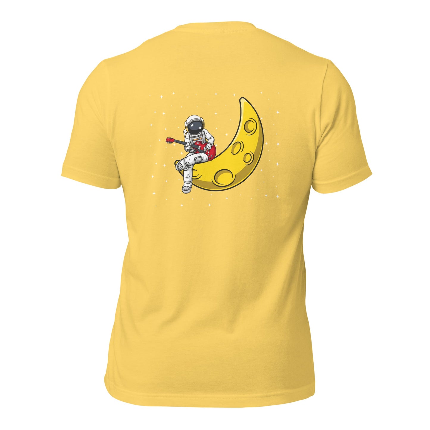 Astronaut Playing - Unisex t-shirt ( Back Print ) by DarkByteGear