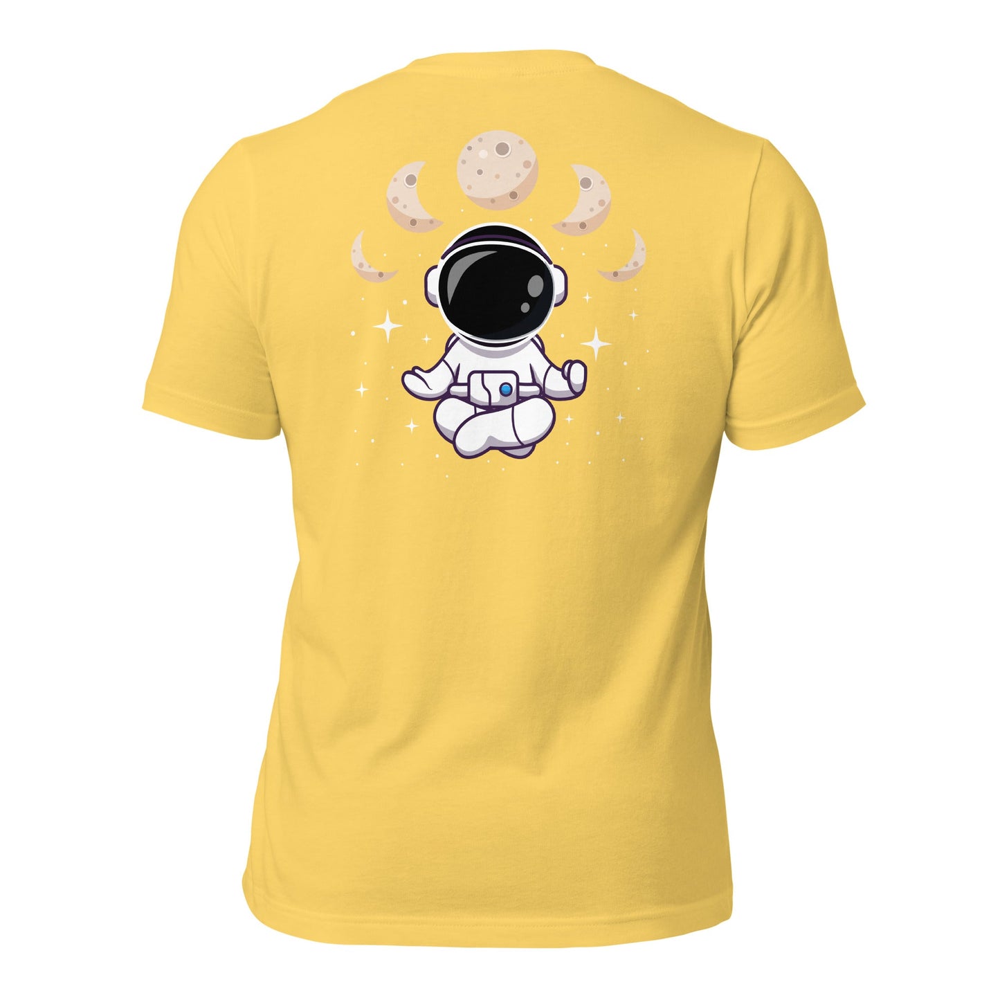 Astronaut Meditation - Unisex t-shirt ( Back Print ) by DarkByteGear