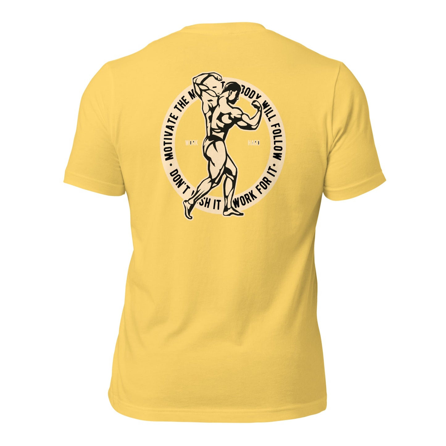 Motivate the Mind - Unisex t-shirt ( Back Print ) by DarkByteGear