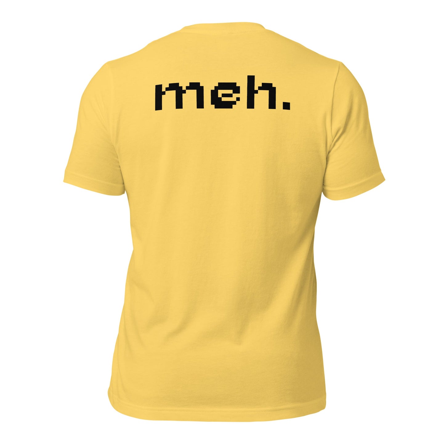 Meh - Unisex t-shirt (back print) by DarkByteGear