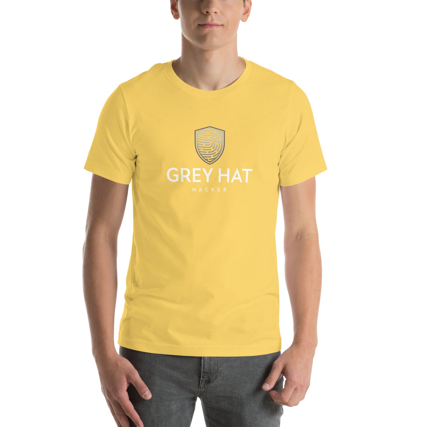 Grey Hat Hacker - Short-Sleeve Unisex T-Shirt by DarkByteGear