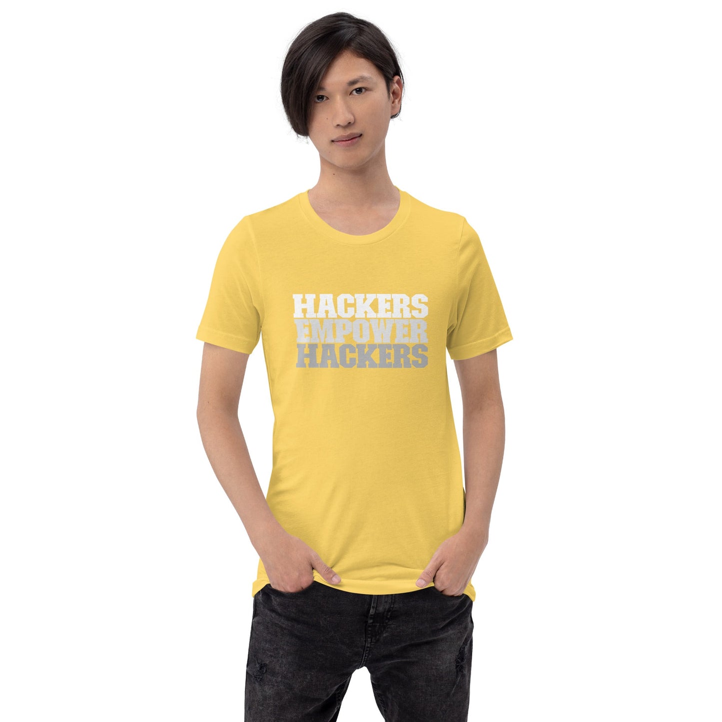 Hackers Empower Hackers V2 - Unisex t-shirt by DarkByteGear