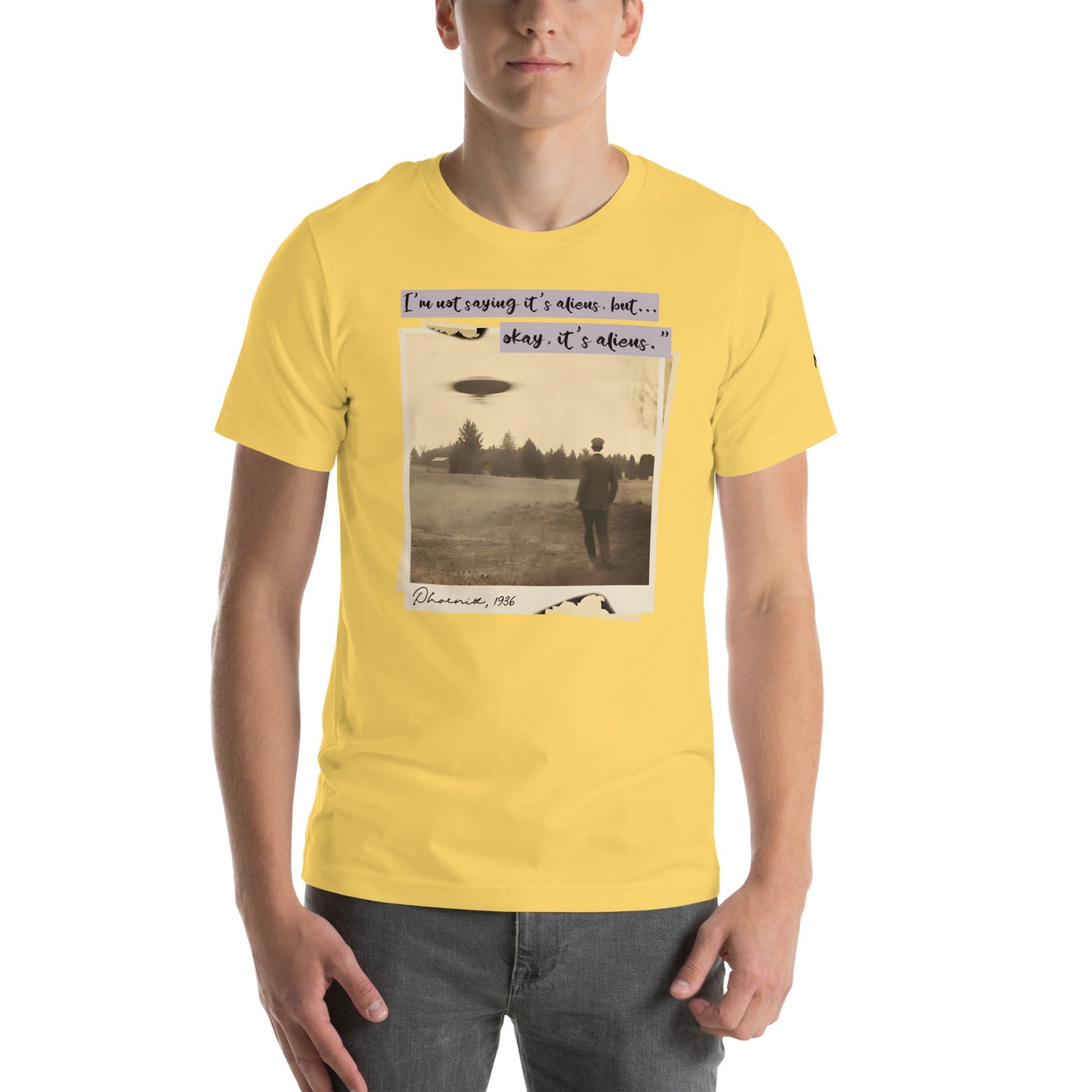I'm not saying it's aliens, but... okay, it's aliens - Unisex t-shirt by DarkByteGear
