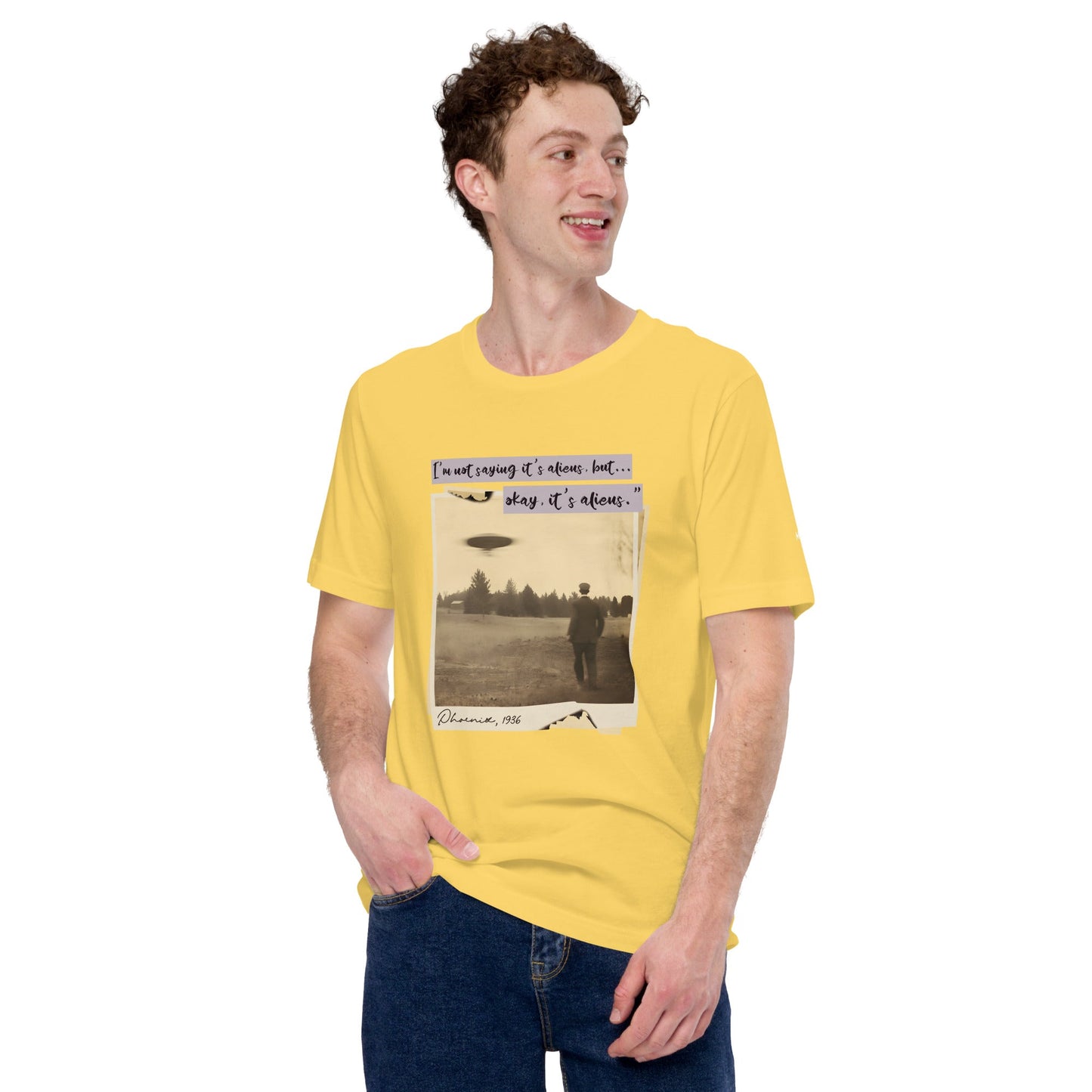 I am not saying it's aliens but, Okay! it's aliens V1 - Unisex t-shirt by DarkByteGear