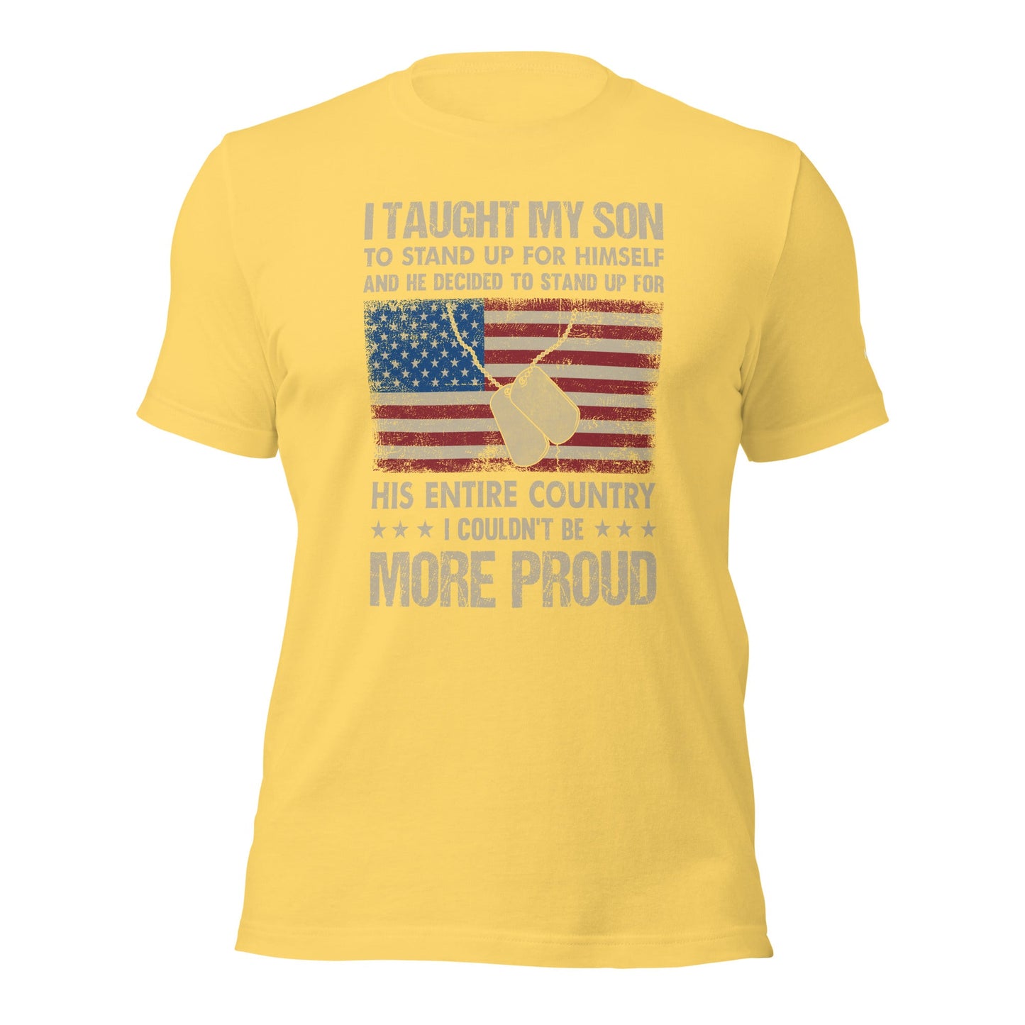 I Taught my son to Stand up for himself - Unisex t-shirt by DarkByteGear