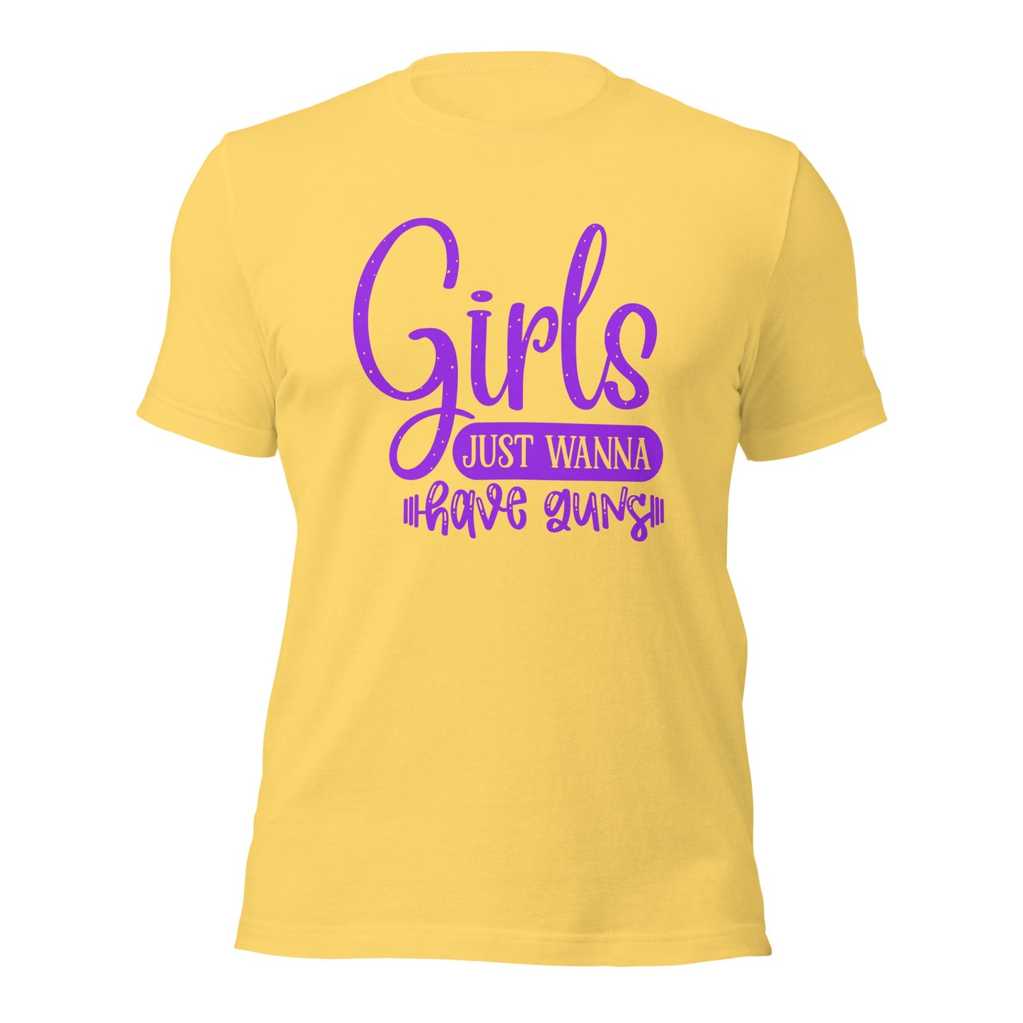 Girls just wanna have guns - Unisex t-shirt by DarkByteGear