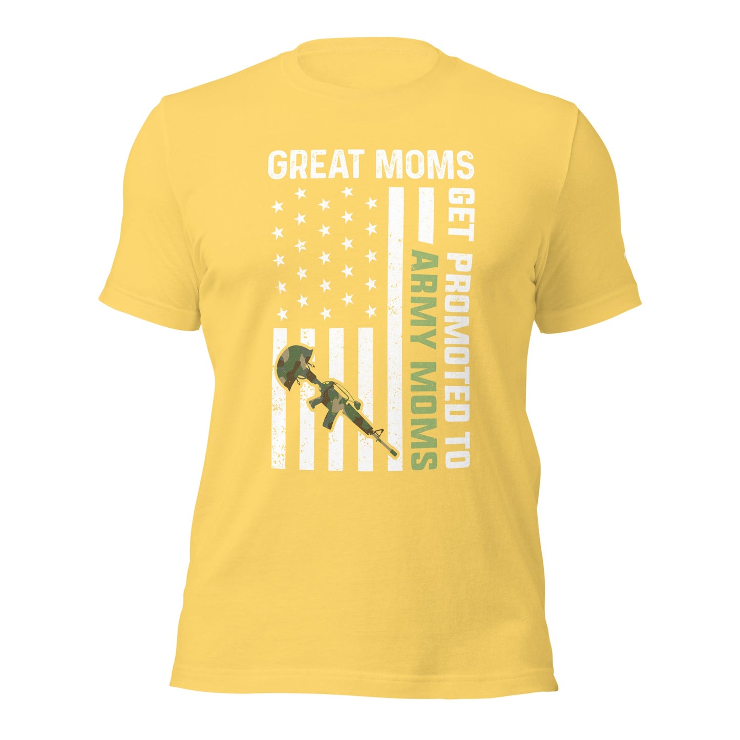 Army Moms, Great Moms promoted - Unisex t-shirt by DarkByteGear