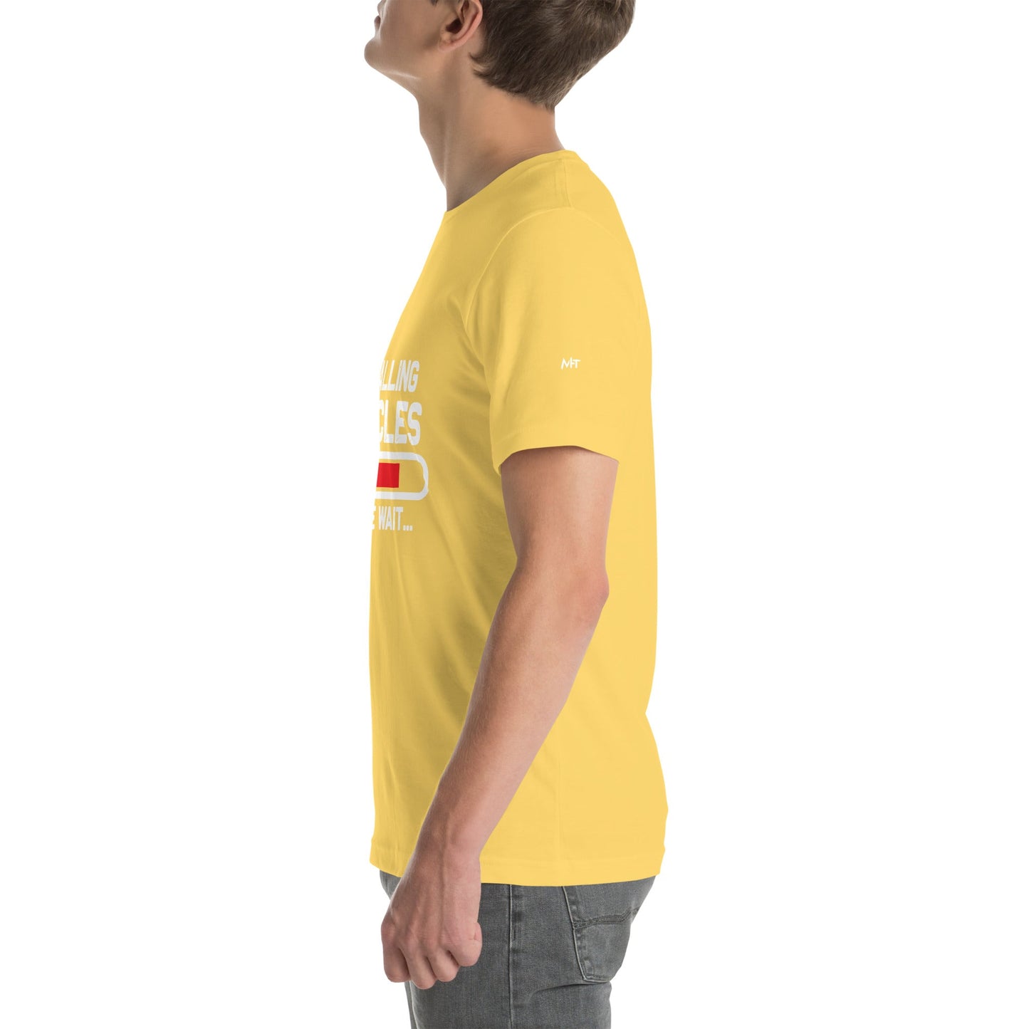 Installing Muscles Please Wait.... - Unisex t-shirt by DarkByteGear
