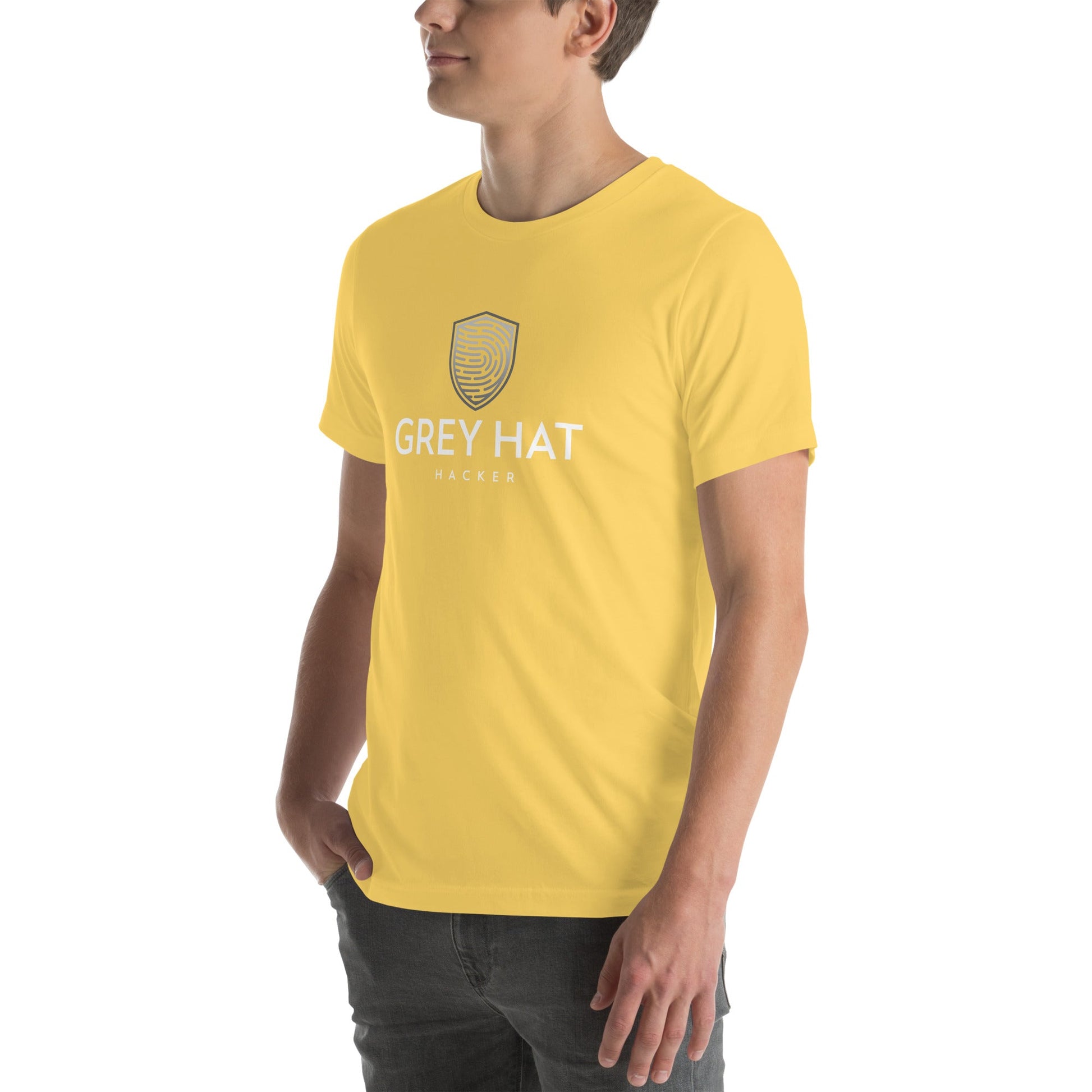 Grey Hat Hacker - Short-Sleeve Unisex T-Shirt by DarkByteGear