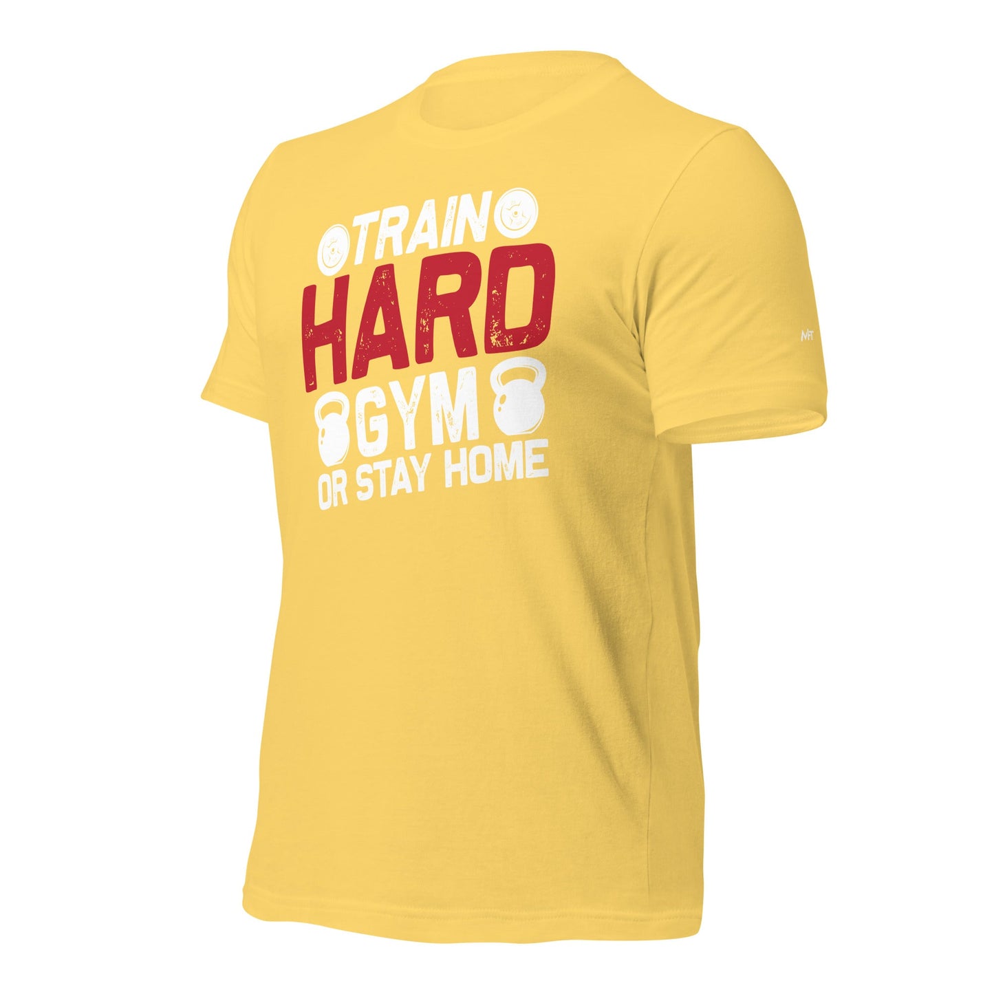 Train Hard - Unisex t-shirt (back print) by DarkByteGear