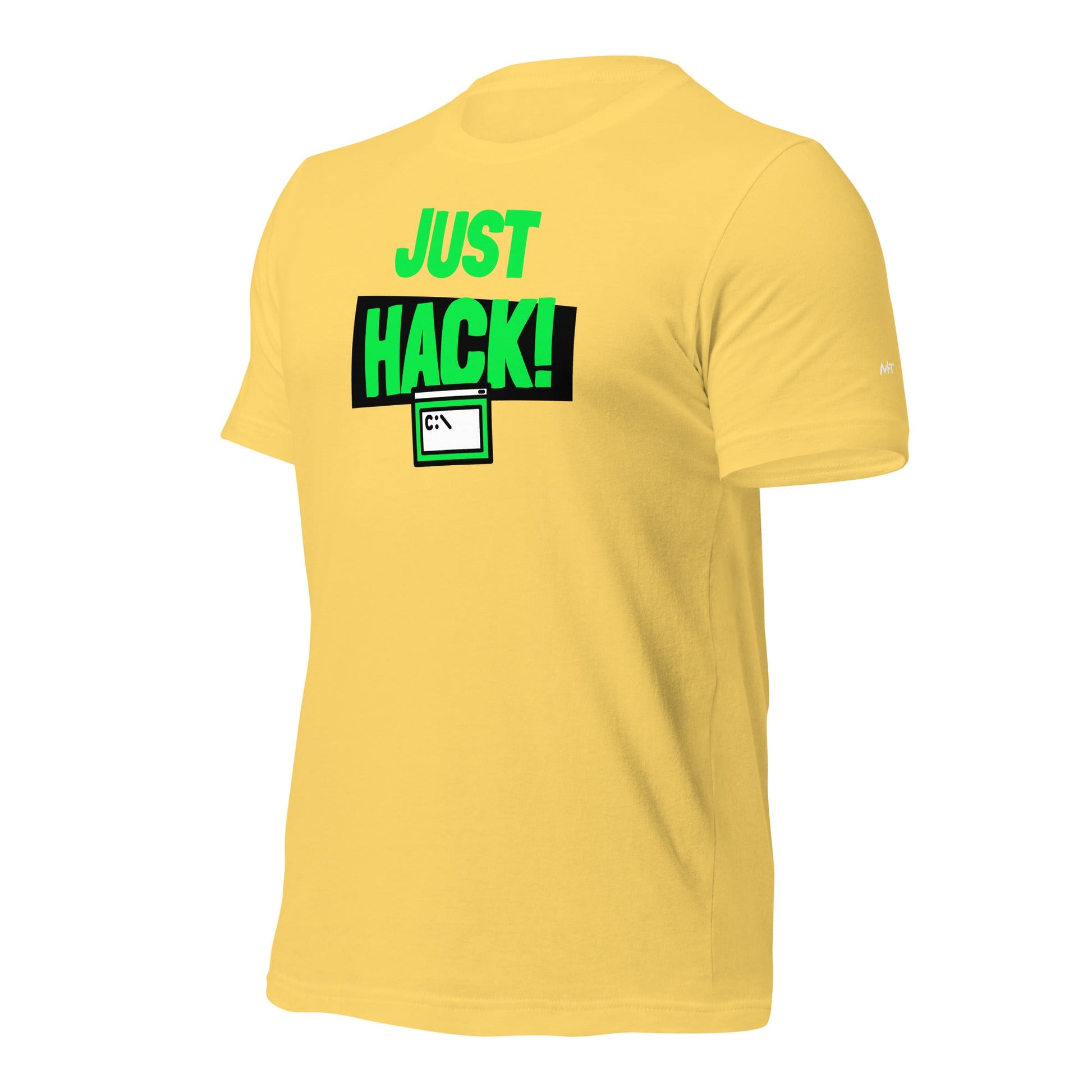 Just Hack (Green text) - Unisex t-shirt by DarkByteGear