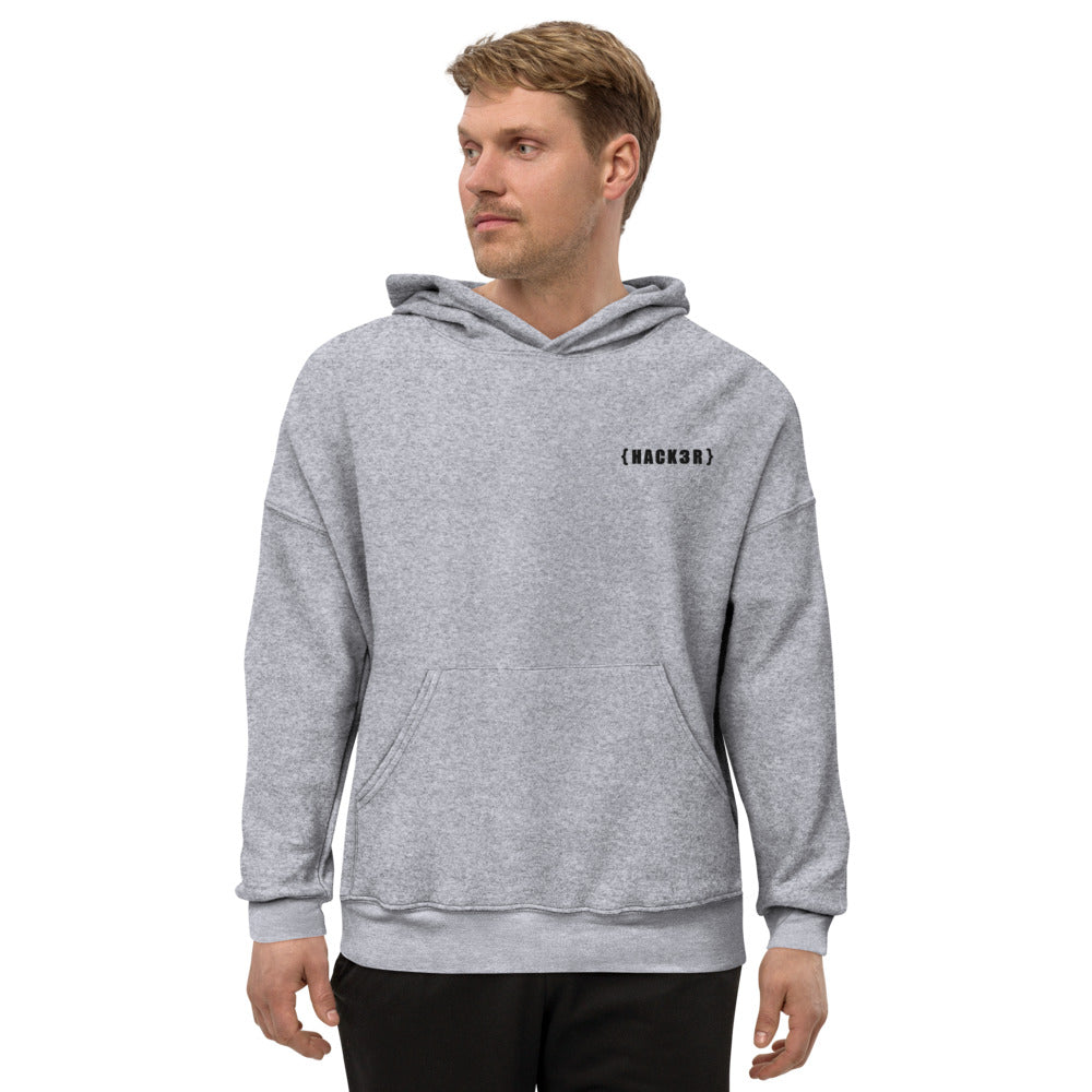 Hack3r - Unisex Sueded Fleece Hoodie by DarkByteGear