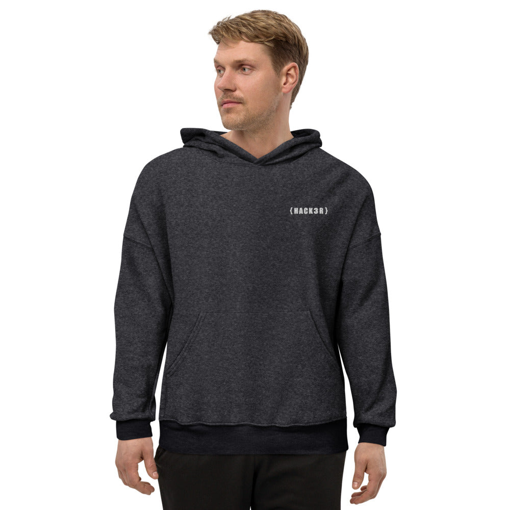 Hack3r - Unisex Sueded Fleece Hoodie by DarkByteGear
