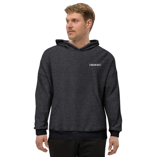 Hack3r - Unisex Sueded Fleece Hoodie by DarkByteGear