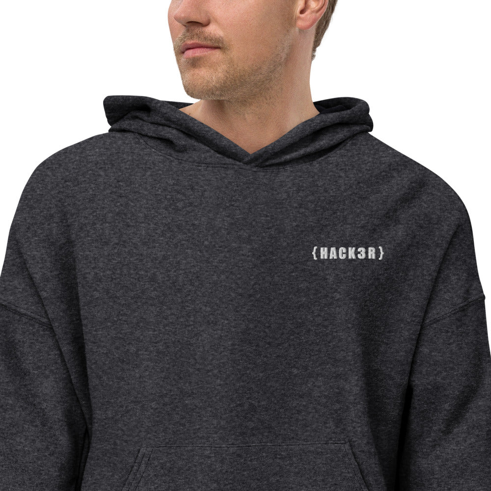Hack3r - Unisex Sueded Fleece Hoodie by DarkByteGear