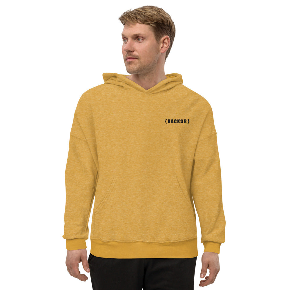 Hack3r - Unisex Sueded Fleece Hoodie by DarkByteGear