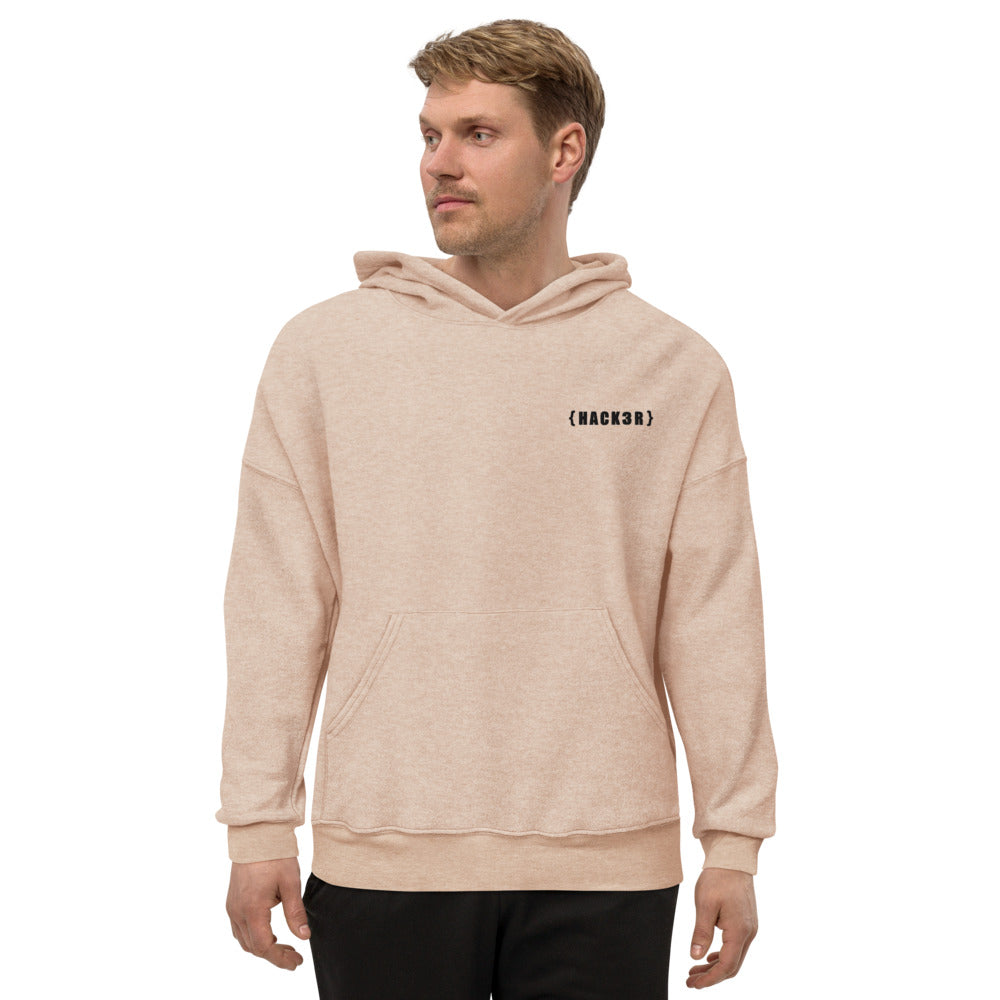 Hack3r - Unisex Sueded Fleece Hoodie by DarkByteGear