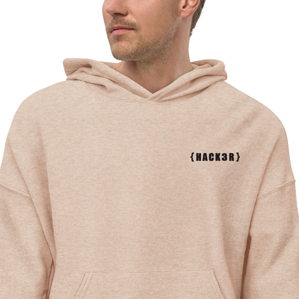 Hack3r - Unisex Sueded Fleece Hoodie by DarkByteGear