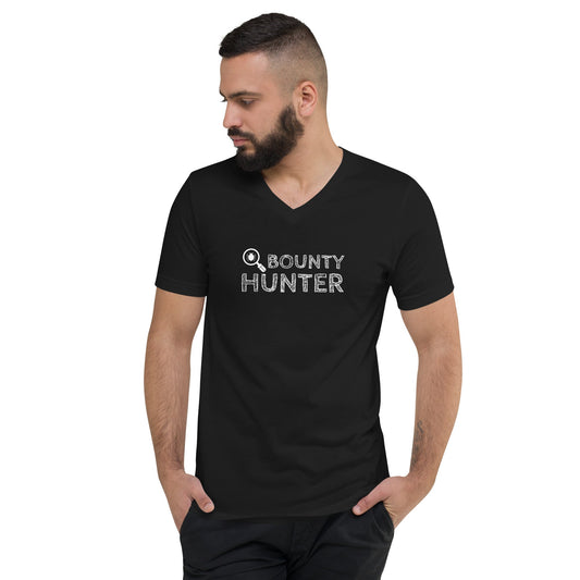 Bug bounty hunter - Unisex Short Sleeve V-Neck T-Shirt by DarkByteGear