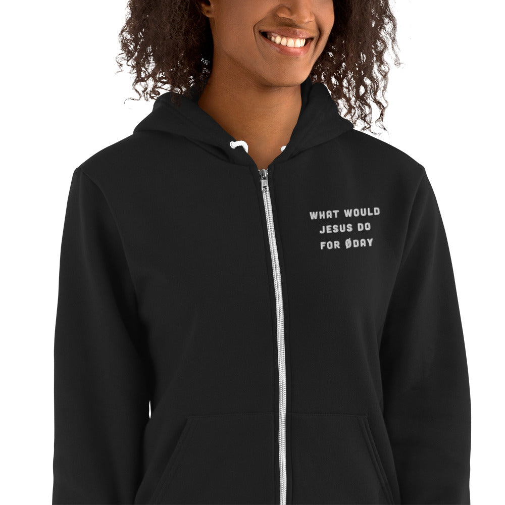 What would Jesus do for 0day - Hoodie sweater by DarkByteGear