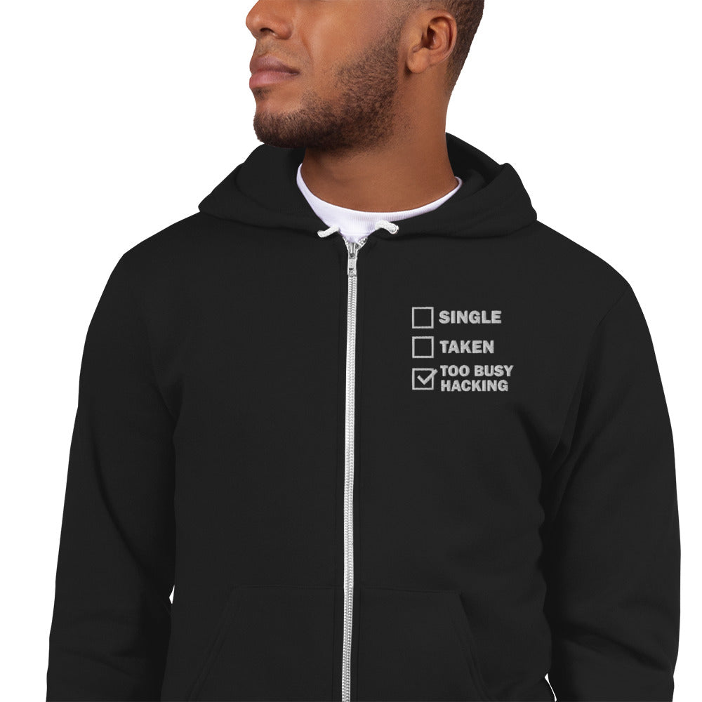 Too busy hacking - Hoodie sweater by DarkByteGear