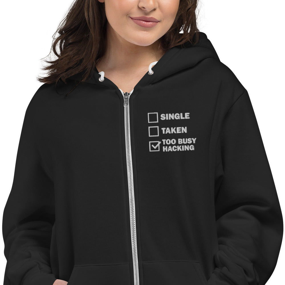 Too busy hacking - Hoodie sweater by DarkByteGear