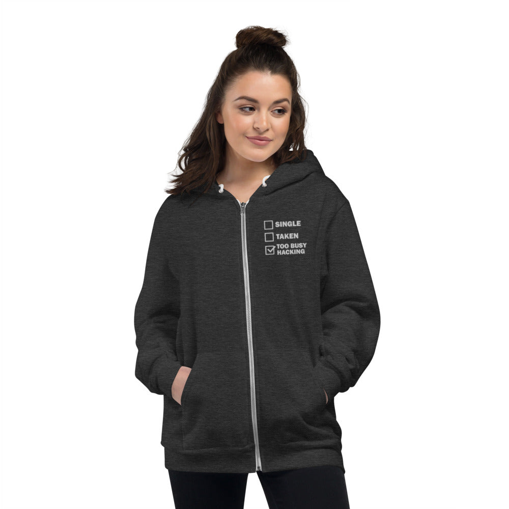 Too busy hacking - Hoodie sweater by DarkByteGear