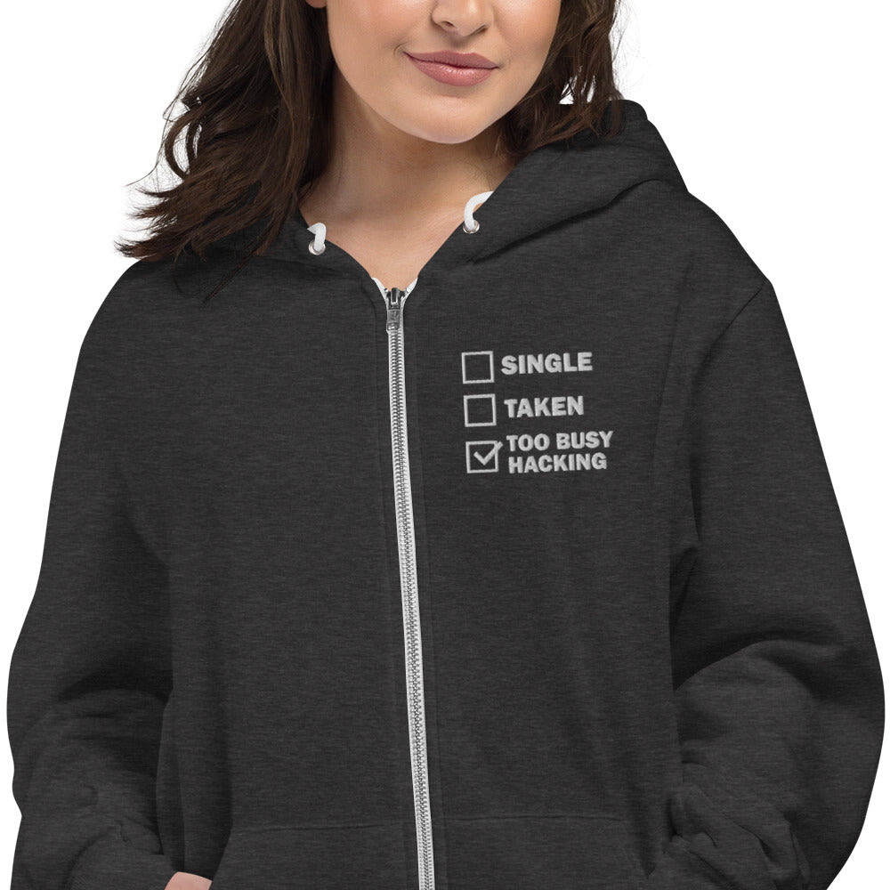 Too busy hacking - Hoodie sweater by DarkByteGear