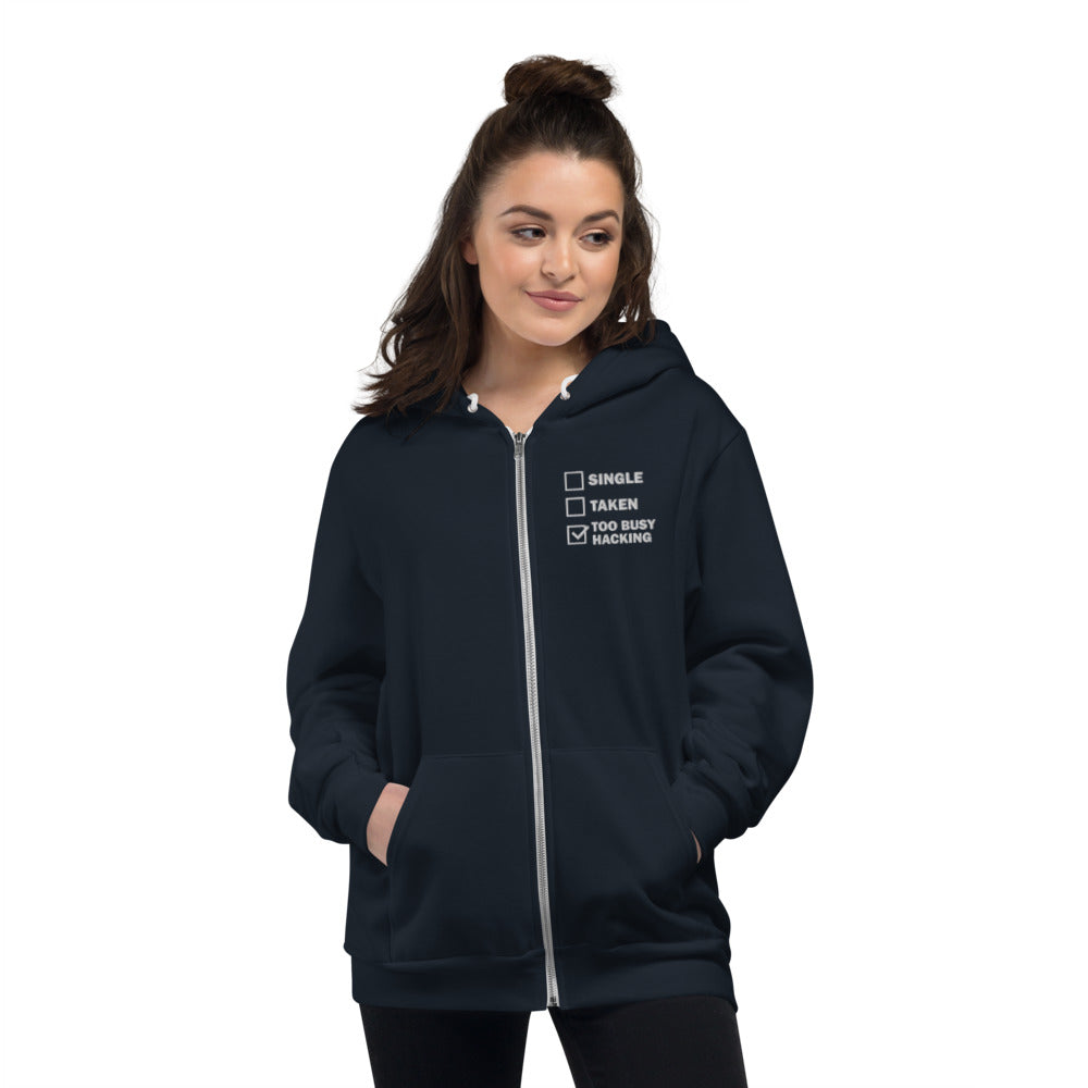 Too busy hacking - Hoodie sweater by DarkByteGear