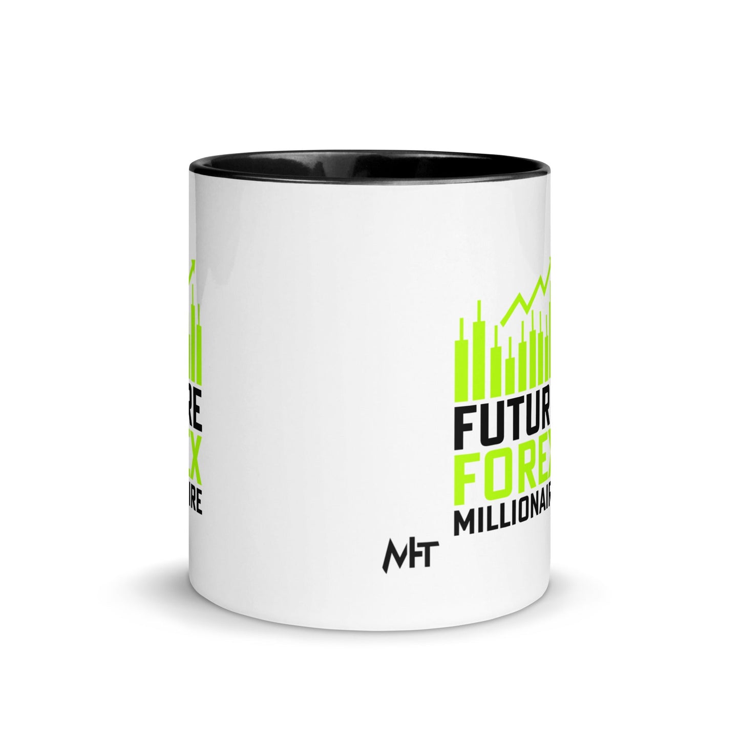 Future Forex Millionaire in Dark Text - Mug with Color Inside by DarkByteGear